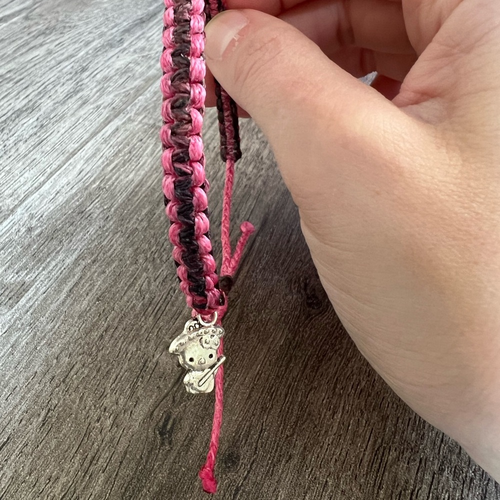 Pink “HK” bracelet